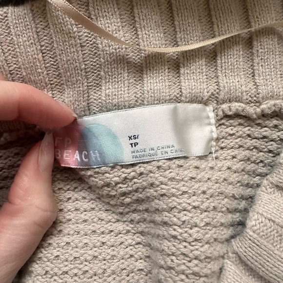 Free People Cream Cardigan/Knit Pants Set - Picture 6 of 6